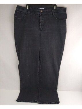 Lee Classic Fit Straight Leg Women's Solid Black Bootcut Jeans Size 38x33